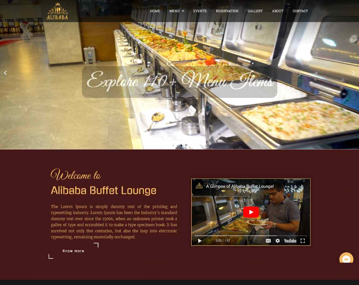 alibaba buffet lounge