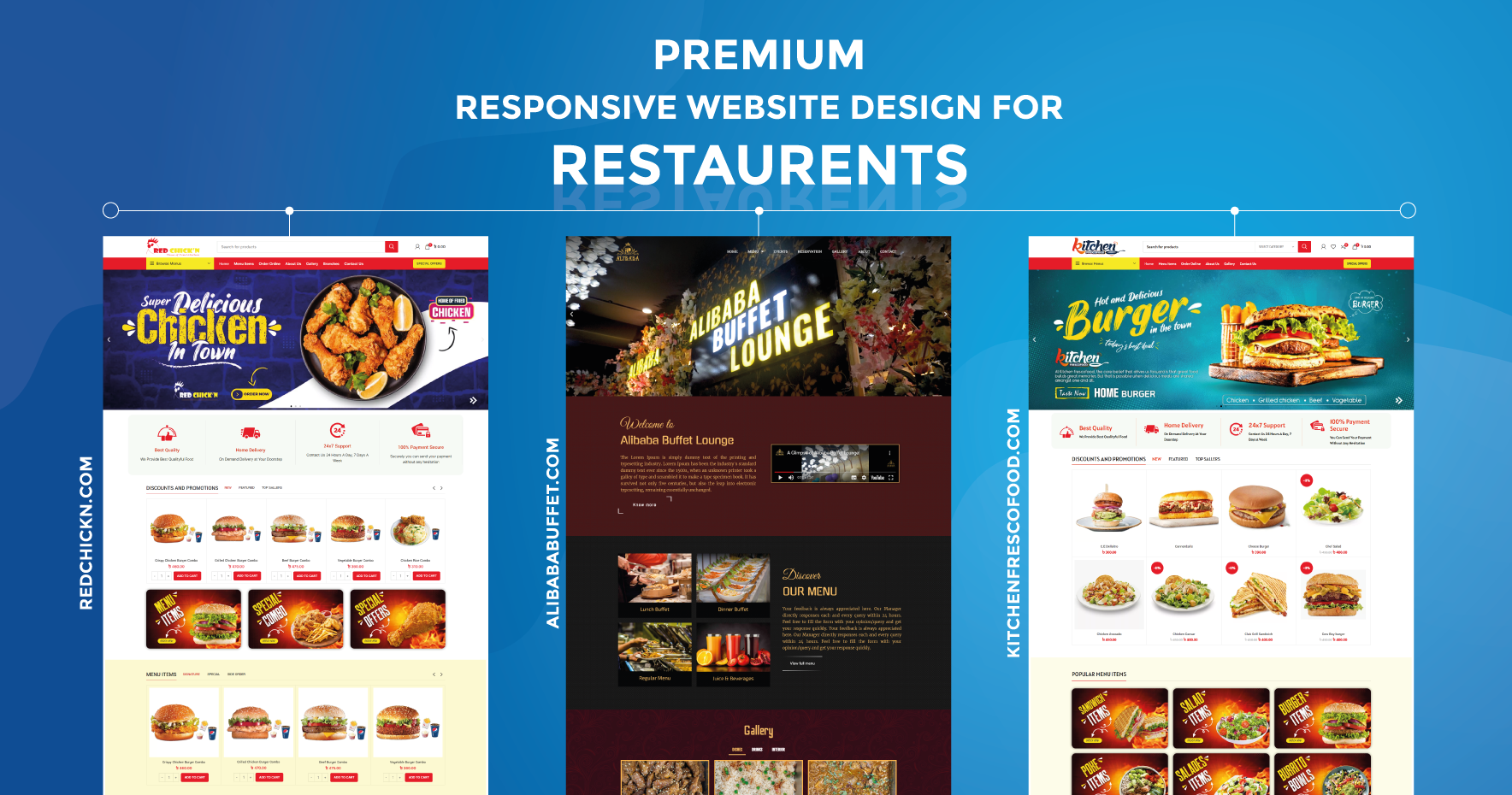  Restaurants website development 